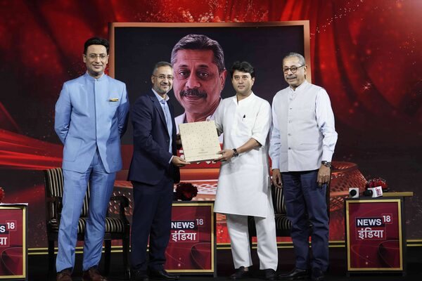 Avinash Kaul with Jyotiraditya Scindia