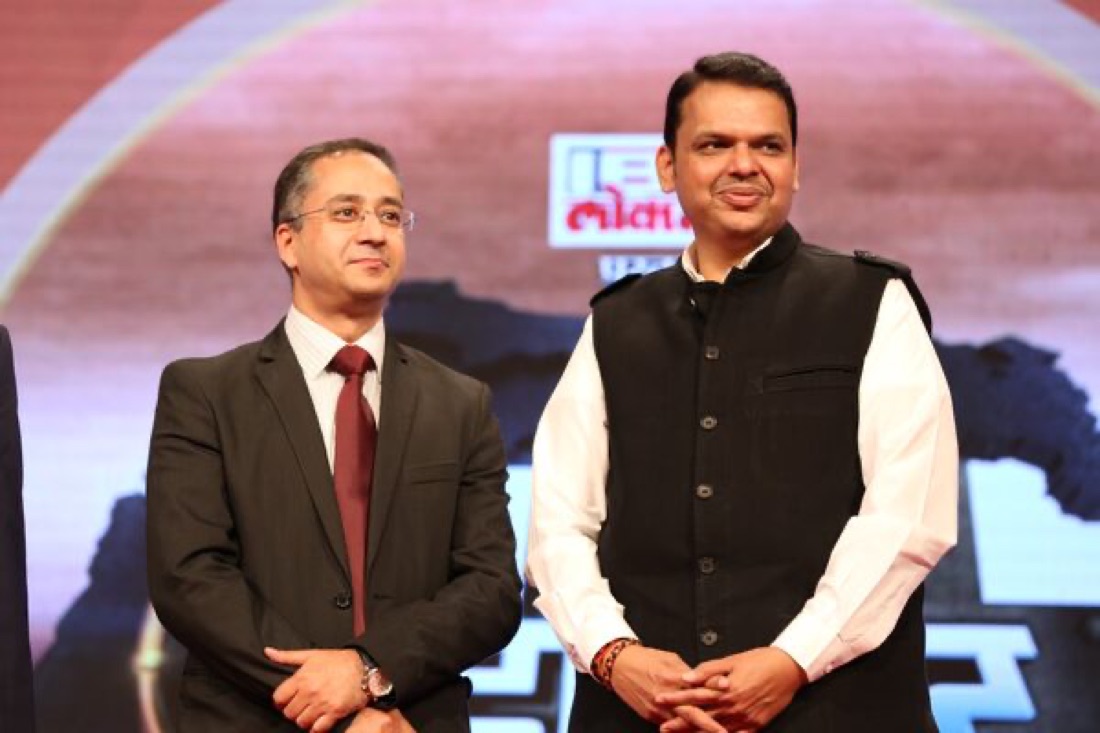 Avinash Kaul with Devendra Fadnavis