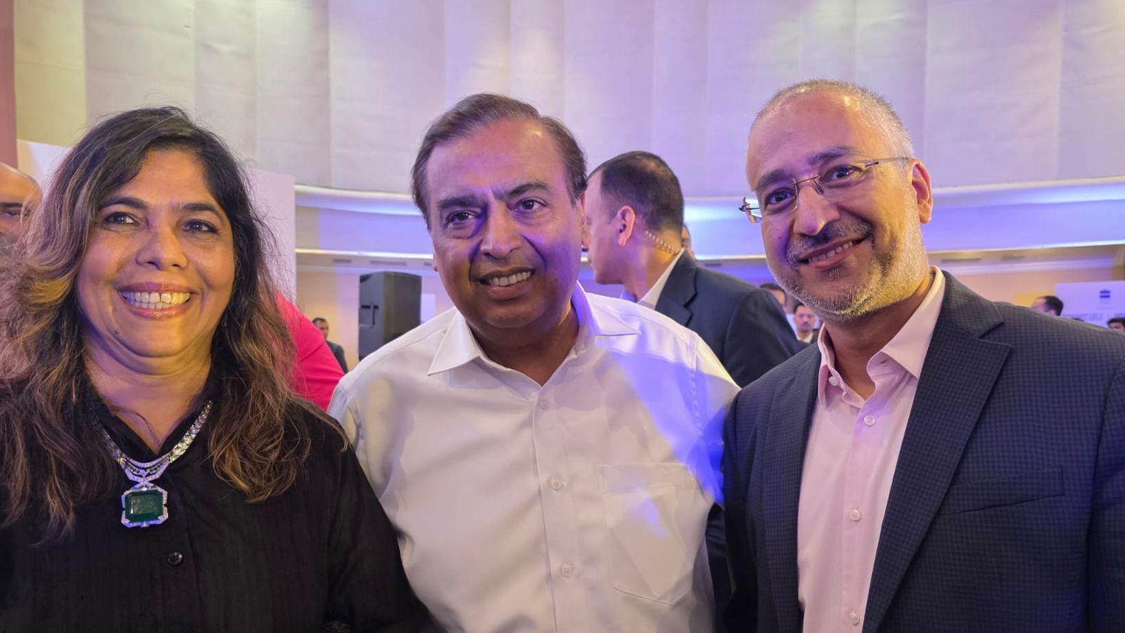 Avinash Kaul with Mukesh Ambani