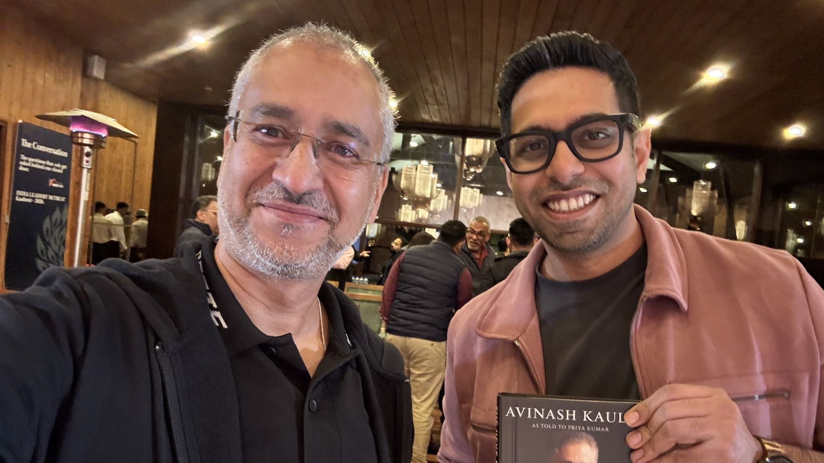 Avinash Kaul with Himeesh Madaan, author and mindset coach, at the India Leaders' Retreat