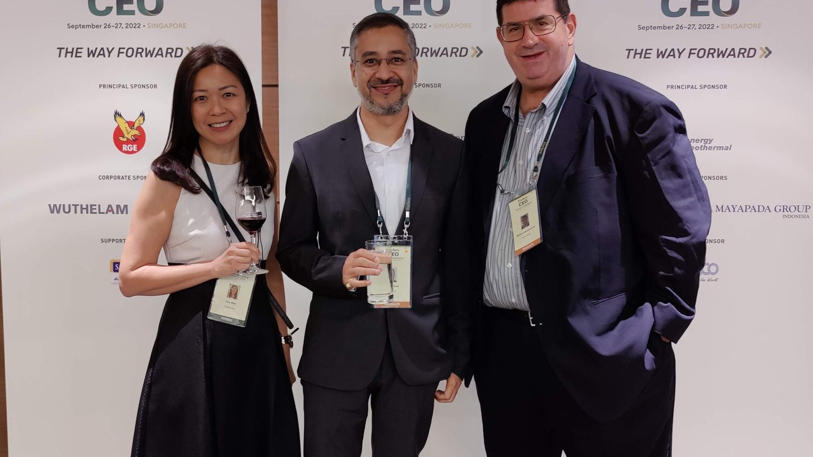 Avinash Kaul with William Adamopoulos, CEO of Forbes Asia