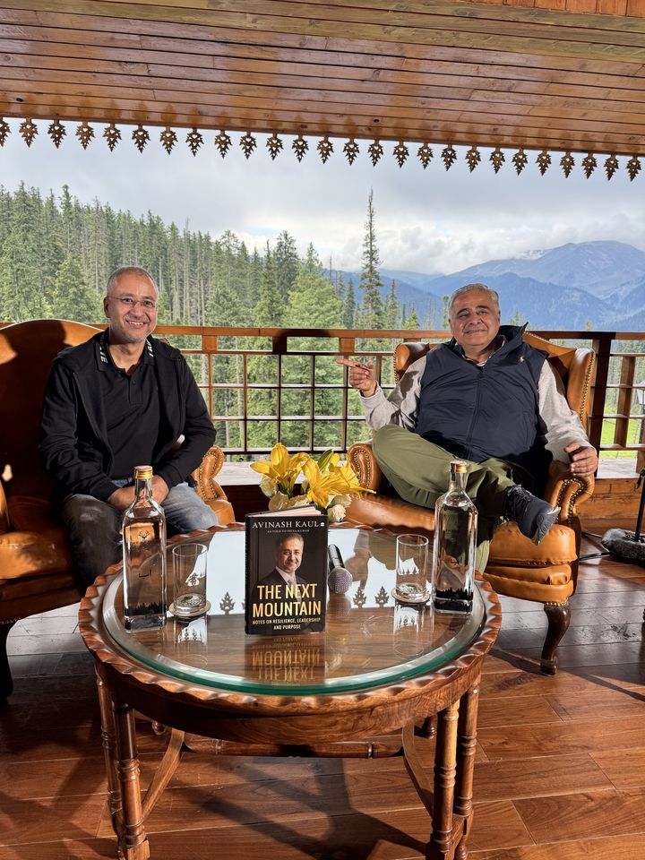 Avinash Kaul with Rajesh Sawhney, founder of GSF Accelerator