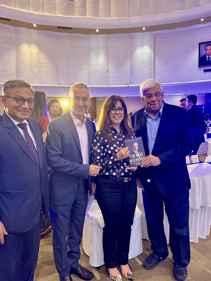 Avinash Kaul with Deepak Parekh, Priya Kumar and Sundararaman Ramamurthy, MD and CEO of BSE