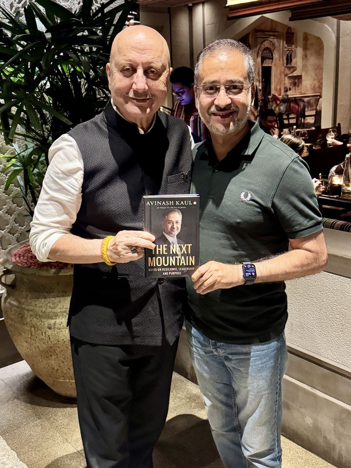 Avinash Kaul with Anupam Kher