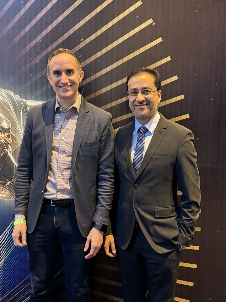Avinash Kaul with Morgan Housel, author of The Psychology of Money