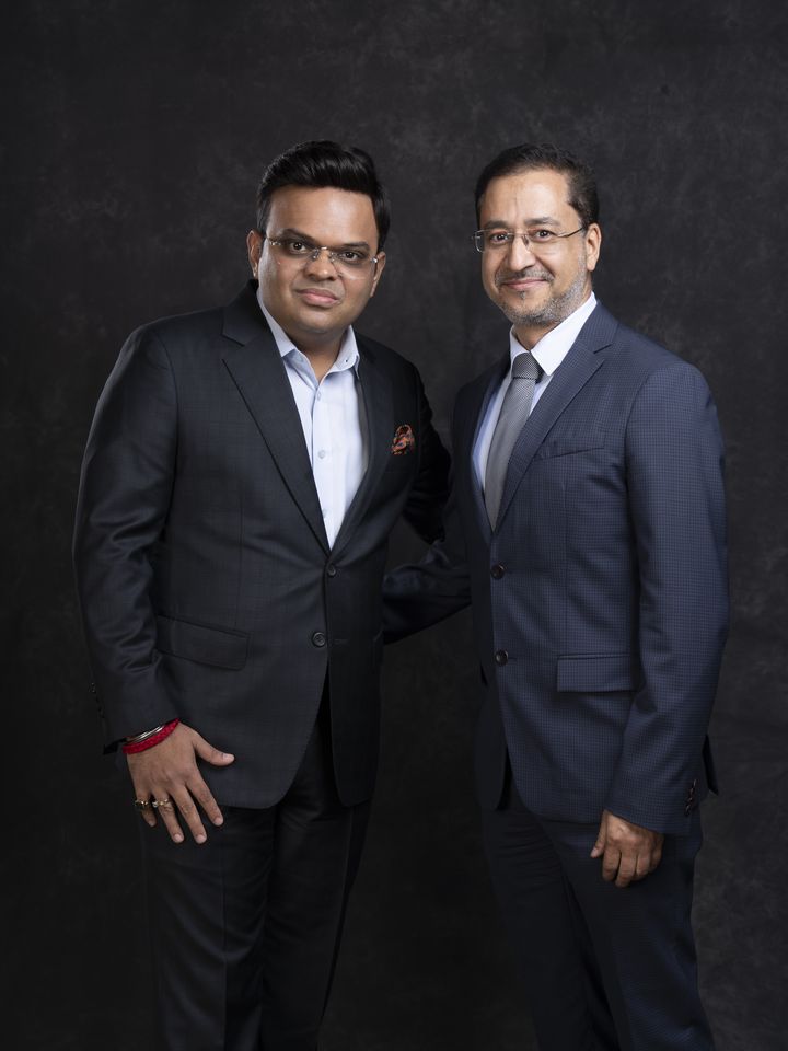 Avinash Kaul with Jay Shah, Chairman of the ICC
