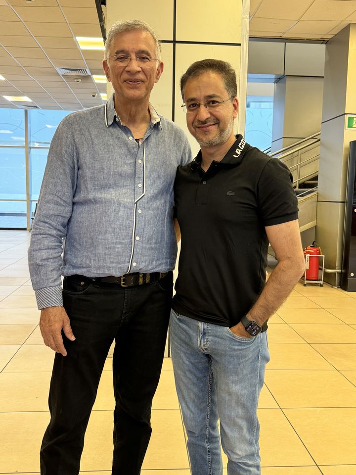 Avinash Kaul with Niranjan Hiranandani, co-founder and MD of Hiranandani Group