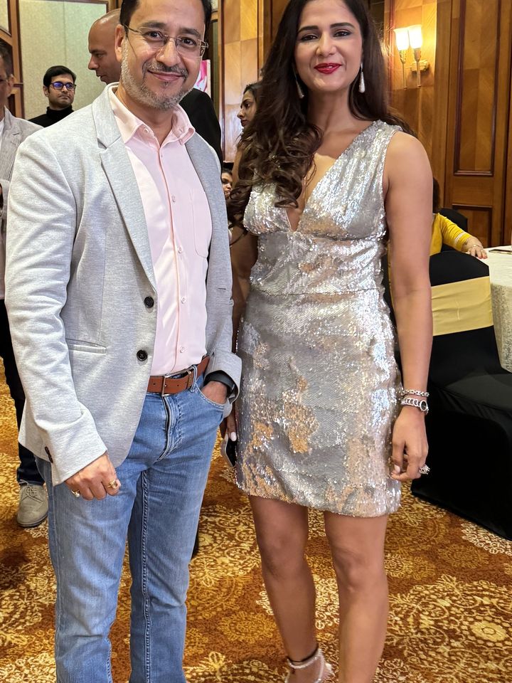 Avinash Kaul with MasterChef India winner Shipra Khanna